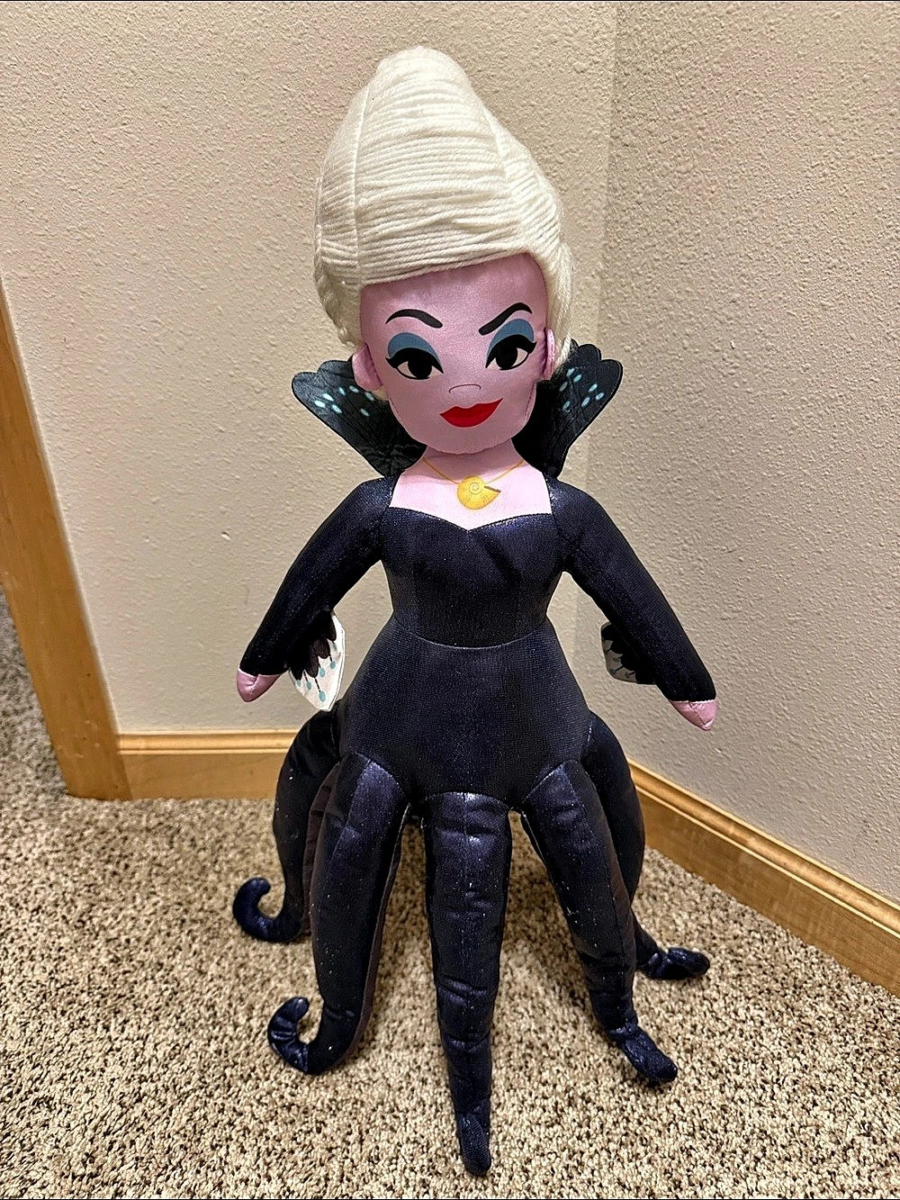 Disney Ursula The Little Mermaid Pillow Doll NWT